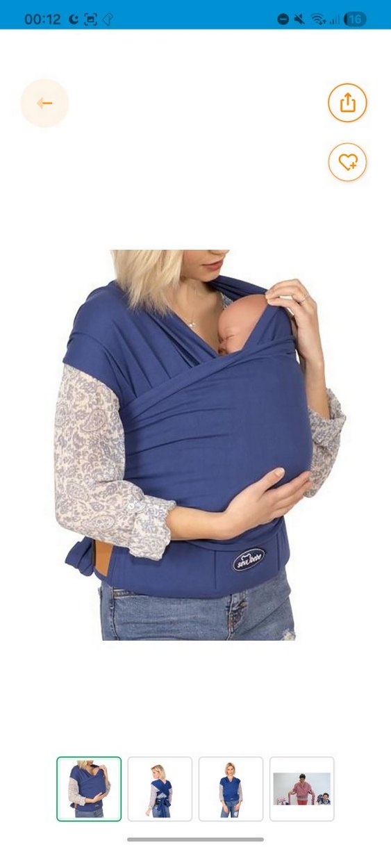 Bebek Kanguru sling - Görsel 2