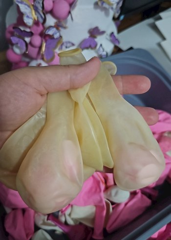 Beden Renk Pastel Pembe Parti Balon Süslemeleri