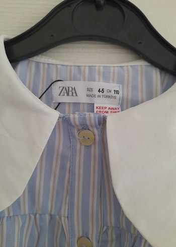 Zara Zara Çizgili Kız Çocuk Elbisesi