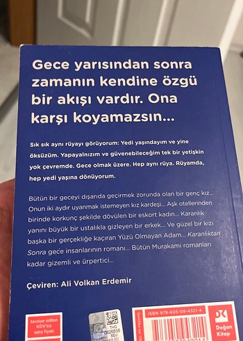 Beden Karanlıktan Sonra - Haruki Murakami