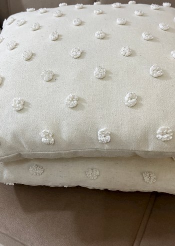 Nakışlı Bohem Beyaz Kırlent - Görsel 3