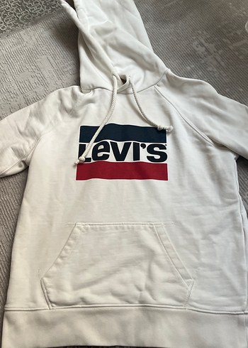 Levis Beyaz Levi S Kapusonlu Sweatshirt