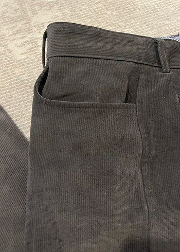 Gri kadife Erkek Pantolon - Görsel 3