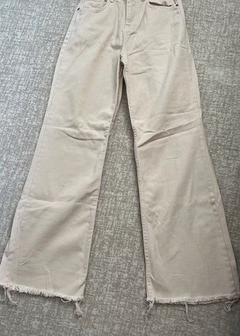 Bej Midi Boy Regular Fit Kot Pantolon