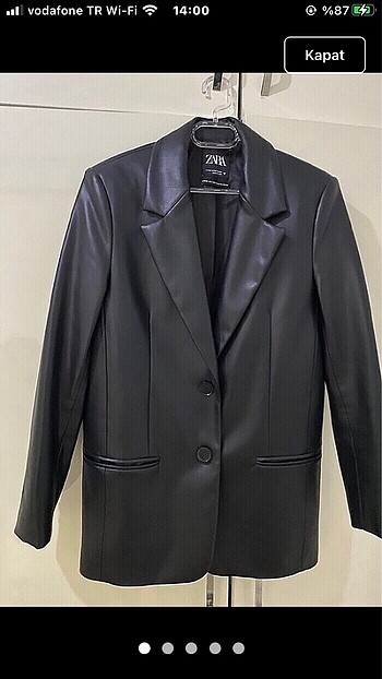 Deri ceket 36 beden oversize