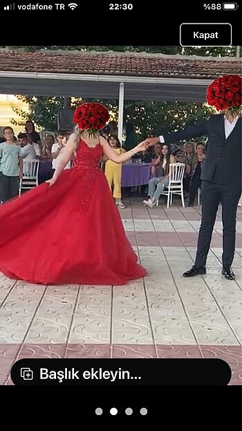 Kırmızı nişanlık sadece üç saaat giyildi