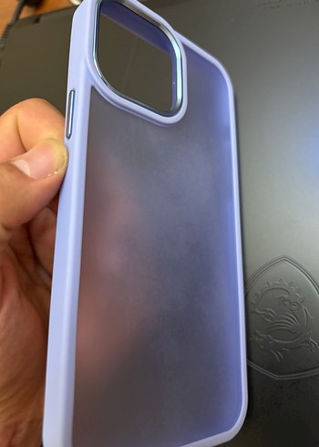 Apple Şeffaf Mavi Telefon Kılıfı 13 Pro Max - Görsel 3