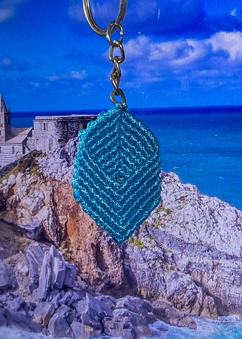 Yaprak Tarzı Yansıtan Renkli  Anahtarlık  - Görsel 6