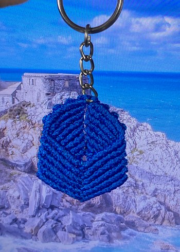 Yaprak Tarzı Yansıtan Renkli  Anahtarlık  - Görsel 8