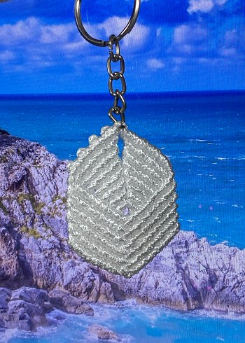 Yaprak Tarzı Yansıtan Renkli  Anahtarlık  - Görsel 7