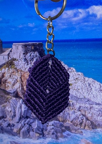 Yaprak Tarzı Yansıtan Renkli  Anahtarlık  - Görsel 4