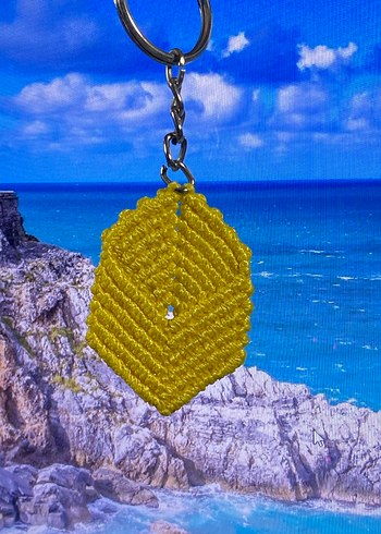 Yaprak Tarzı Yansıtan Renkli  Anahtarlık  - Görsel 2