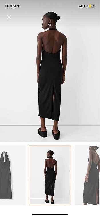Bershka Siyah elbise