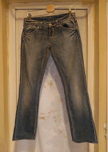 Replay Yuksek Bel Acik Mavi Denim Jean