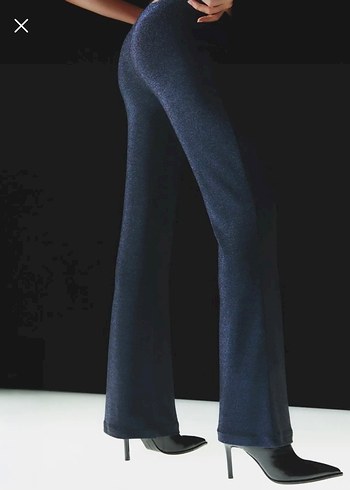 Parlak flare pantolon - Görsel 2