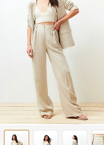 TRENDYOLMİLLA Keten Pantolon
