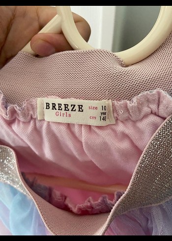 8 Yaş Beden pembe Renk Kız Çocuk Renkli Tütülü Etek