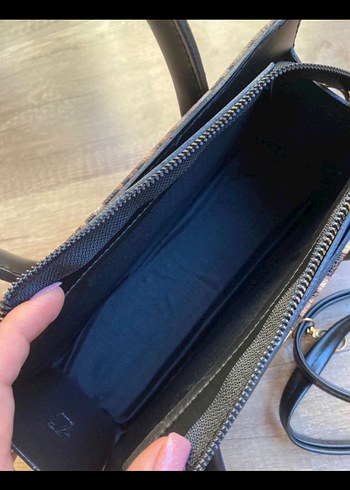 Zara Kahverengi Deri Kadın Çanta - Görsel 2