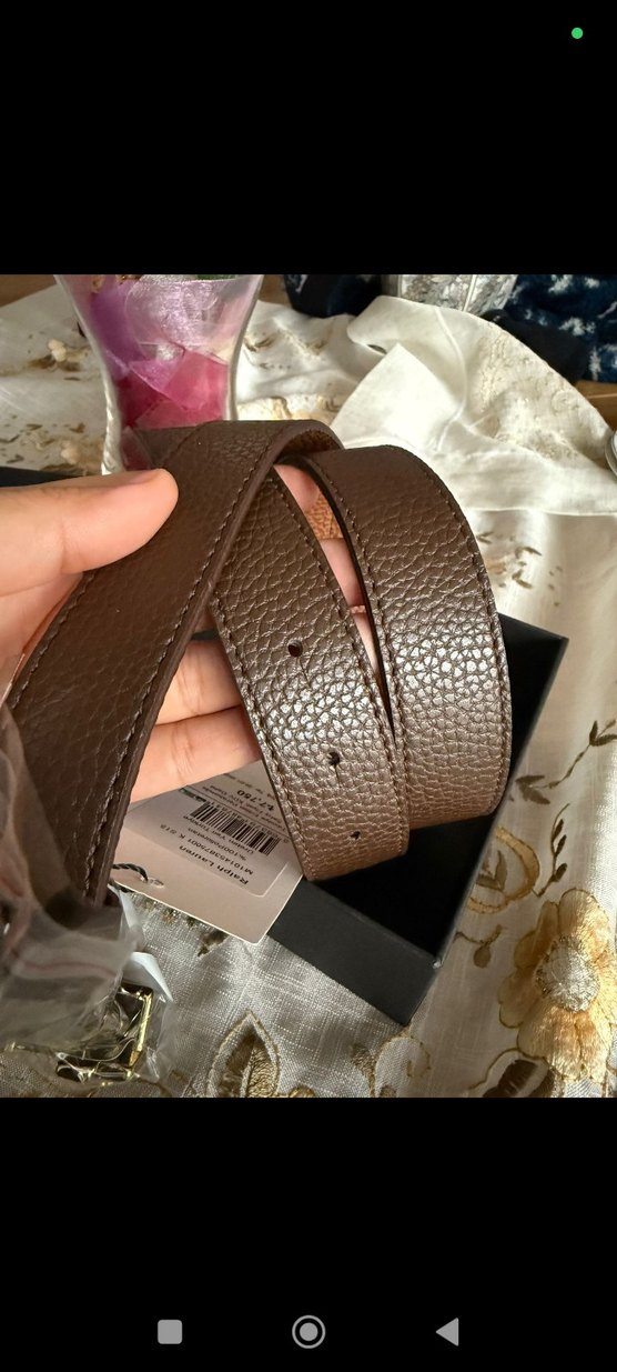 RalphLauren Kahverengi Deri Kemer - Görsel 2