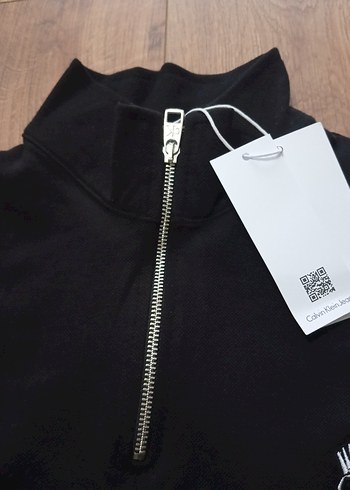 Yarım Fermuarlı Gri Erkek Sweatshirt - Görsel 3