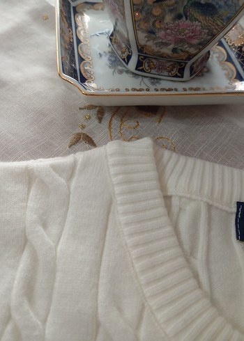 Polo Ralph Lauren Beyaz Hırka - Görsel 4