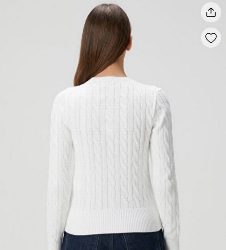 Polo Ralph Lauren Beyaz Hırka - Görsel 2