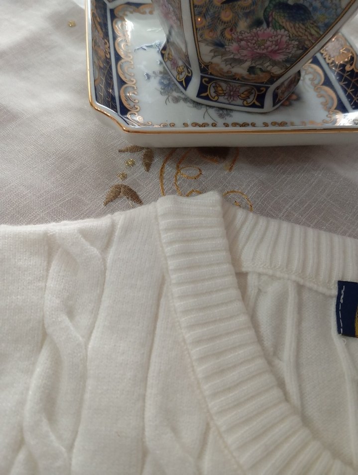 Polo Ralph Lauren Beyaz Hırka - Görsel 4