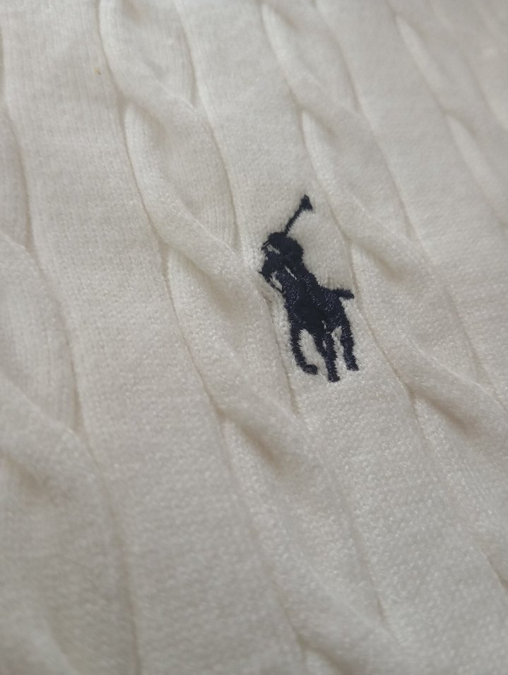 Polo Ralph Lauren Beyaz Hırka - Görsel 5