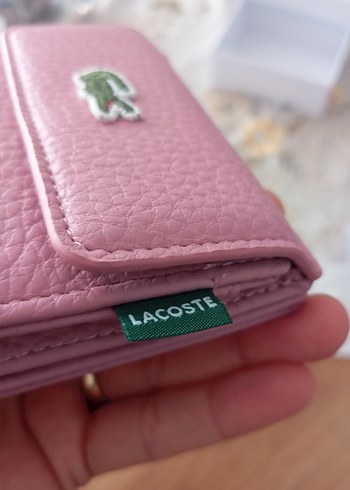 Lacoste Pembe Deri Kadın Cüzdanı - Görsel 3