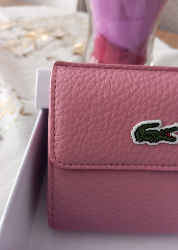 Lacoste Pembe Deri Kadın Cüzdanı - Görsel 2