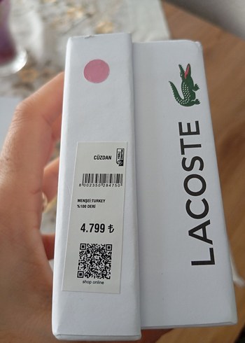 Lacoste Pembe Deri Kadın Cüzdanı - Görsel 7