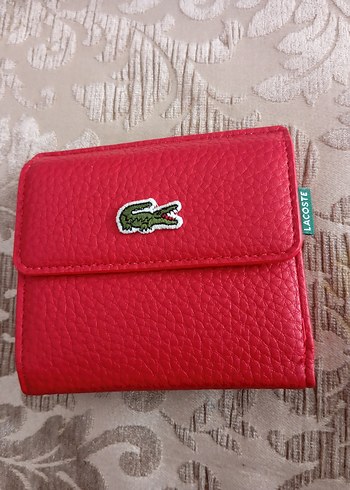 Lacoste Kırmızı Deri Kadın Cüzdan - Görsel 3