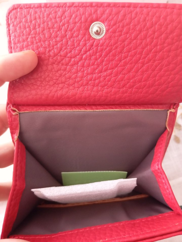 Lacoste Kırmızı Deri Kadın Cüzdan - Görsel 4