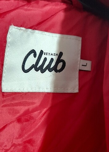 l Beden kırmızı Renk Beymen Club Kadın Mont