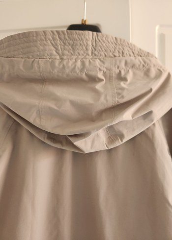 Oysho Beji Kadın Ince Kaban Kapüşonlu - Görsel 4