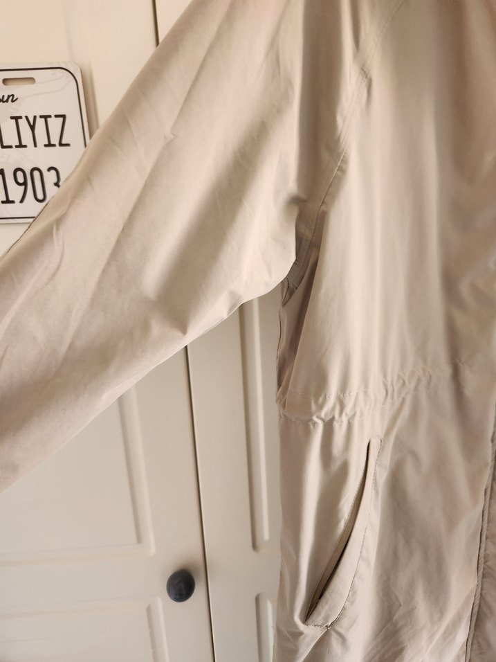 Oysho Beji Kadın Ince Kaban Kapüşonlu - Görsel 2