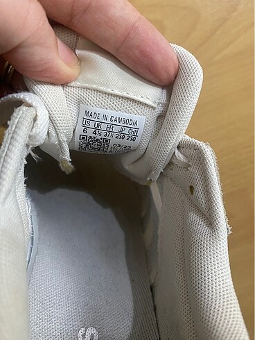 37,5 Beden beyaz Renk Adidas spor ayakkabı