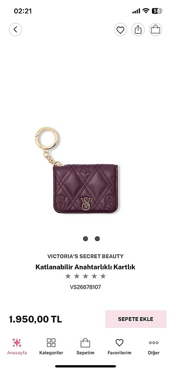 Victoria?s secret kartlık