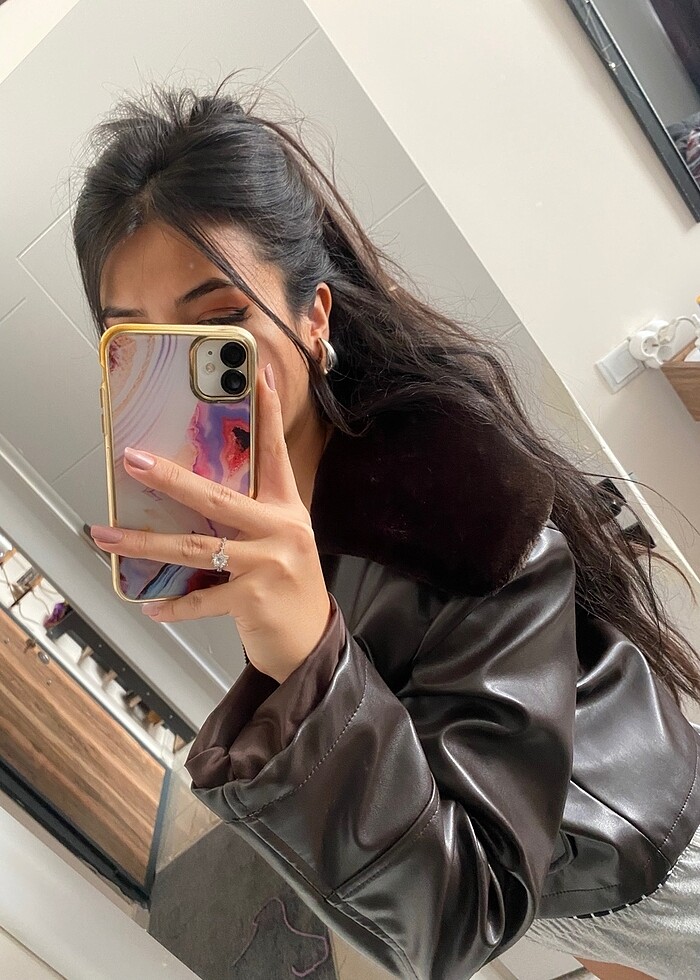 Aslıhan Malbora Deri Ceket - Görsel 3