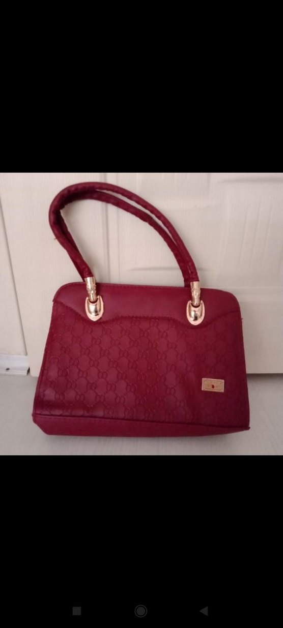 Kırmızı Süet Kadın Çanta - Görsel 2