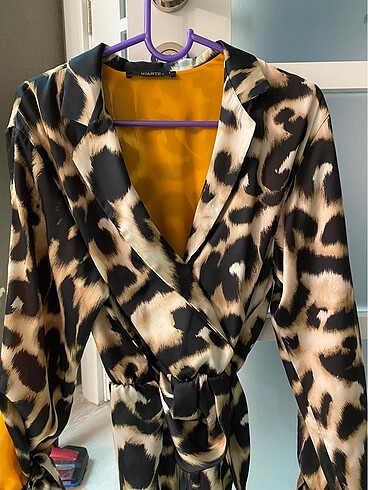 Leoparlı bluz