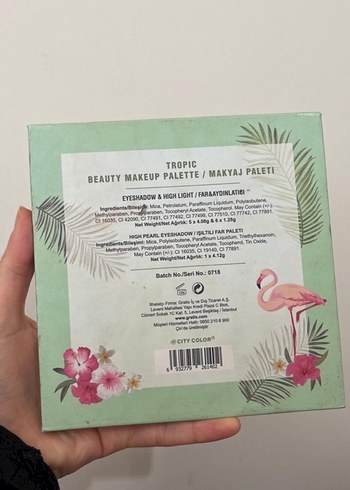 Pastel Pembe Tropikal Göz Farı Paleti - Görsel 2