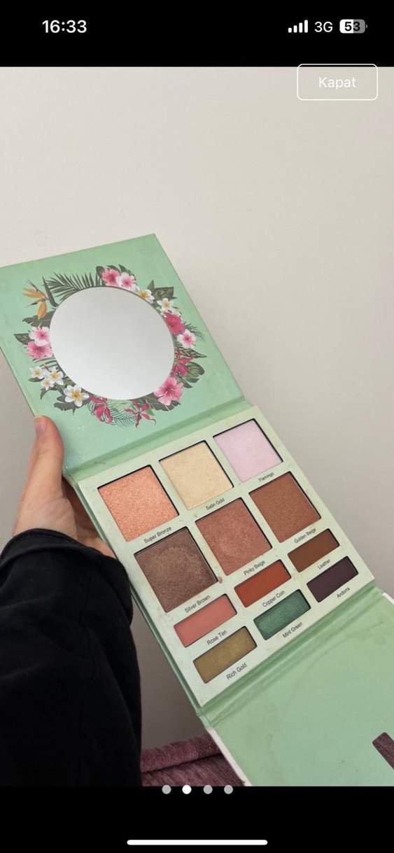 Pastel Pembe Tropikal Göz Farı Paleti - Görsel 4