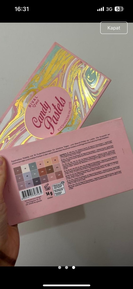 Pastel Renklerde Çok Renkli Far Paleti - Görsel 3