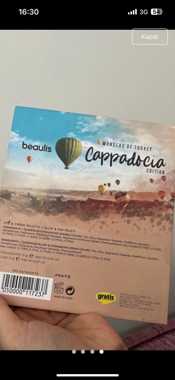 Beaulis Cappadocia Göz Farı Paleti - Görsel 4