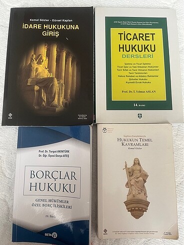 Ticaret hukuku-idare hukuku- borçlar hukuku - hukukun temel kavr