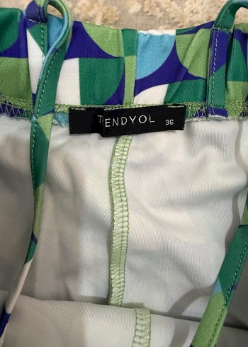 Kadın Çok Renkli Midi Salaş Örme Pantolon - Görsel 4