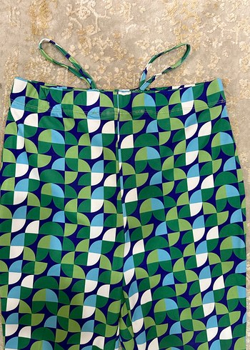 Kadın Çok Renkli Midi Salaş Örme Pantolon - Görsel 3