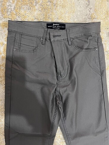 38 Beden Stradivarius Gri Jean Kot Nubuk Pantolon