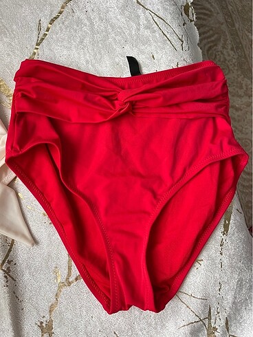 Trendyol & Milla Trendyol kırmızı beyaz 2li bikini altı